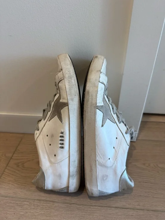 Golden Goose Superstar Sneakers White Grey Star Distressed EU 39 - Picture 3 of 9